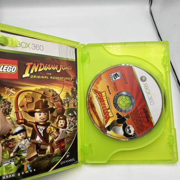 Microsoft XBOX 360 Lego Indiana Jones/Kung Fu Panda Complete CIB Tested - Picture 5 of 10